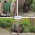 Suncast Commercial 175 Feet Hose Mobile Hose Reel Cart - Dark Taupe