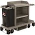 Suncast Commercial Premium Housekeeping Cart Partially Pre-Assembled, Platinum