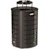 Suncast Commercial 35 Gallon Outdoor Decorative Metal Trash Can With Metal Lid