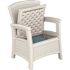 Suncast Commercial Elements Club Chair With Storage - Ice Cube