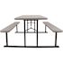 National Public Seating PICNIC TABLE SPECKLED GRY
