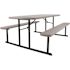 National Public Seating PICNIC TABLE SPECKLED GRY
