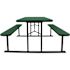 National Public Seating PICNIC TABLE GRN BLK FRAME