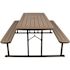 National Public Seating PICNIC TABLE BROWN FRAME