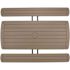 National Public Seating PICNIC TABLE BROWN FRAME
