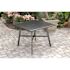 Cape Soleil Commercial Aluminum 38 Inch Square Slat Top Table