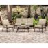 Cape Soleil Commercial Aluminum Slat Coffee Table