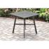 Cape Soleil Commercial Aluminum 30 Inch Square Slat Top Table