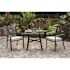 Cape Soleil Commercial Aluminum 30 Inch Square Slat Top Table