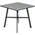 Cape Soleil Commercial Aluminum 30 Inch Square Slat Top Table