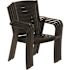 Cape Soleil Edmonton Commercial Aluminum Dining Chair With Sun Umbrella Cushion