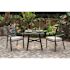 Cape Soleil Edmonton Commercial Aluminum Dining Chair With Sun Umbrella Cushion