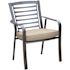 Cape Soleil Edmonton Commercial Aluminum Dining Chair With Sun Umbrella Cushion