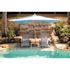 Cape Soleil Grey Richmond Commercial Sling Aluminum Chat Sling Chair