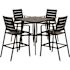Cape Soleil Fairhill Counter-Height Aluminum Slat High-Top Dining Chair