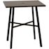 Cape Soleil Fairhill 5 Pc Dining Set 42" Slat Bar Table W/4 Bar Chairs, Gunmetal