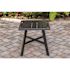 Cape Soleil Fairhill 3-Piece Dining Set, 22" Slat Bar Table W/2 Chairs, Gunmetal