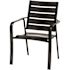 Cape Soleil Fairhill 3-Piece Dining Set, 22" Slat Bar Table W/2 Chairs, Gunmetal