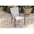 Cape Soleil Richmond 5-Pc Dining Set 38" Slat Bar Table W/4 Chairs, Gunmetal