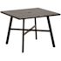 Cape Soleil Richmond 5-Pc Dining Set 38" Slat Bar Table W/4 Chairs, Gunmetal