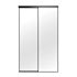 Renin 220 Series Mirror Bypass Door, Framed, Black, 48" X 80"