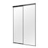 Renin 220 Series Mirror Bypass Door, Framed, Black, 72" X 80"