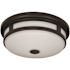 Eti 11" Outdoor Motion Flush Mount Matte Black
