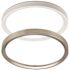 Eti 13" Round White Optional Brushed NICKEL Trim Night Light