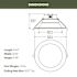 Eti Capella 8" Commercial Downlight, Dimmable, Select Cct, 25w/29w/35w, White