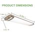 Eti 4' LED Wraparound Light With Night Light, Select Cct, Brushed NICKEL Mission