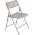 National Public Seating Airflex Folding Chair, Platinum, Package Of 4