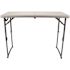 National Public Seating Fold In Half Table, Adjustable Height, White