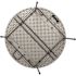 National Public Seating Comfort Max Round Fold In Half Table, 48"