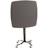 National Public Seating Premium Plus Cafe Table, Plastic Top, 36", Charcoal