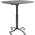 National Public Seating Premium Plus Cafe Table, Plastic Top, 36", Charcoal