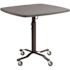 National Public Seating Premium Plus Cafe Table, Plastic Top, 36", Charcoal
