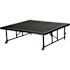 National Public Seating 48" Transfix Stage Platform, 16" - 24" High Black Carpet
