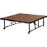 National Public Seating 48" Transfix Stage Platform, 24" - 32" High, Hardboard