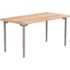 National Public Seating Adjust Height Utility Table With Butcherblock, 30x60