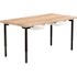 National Public Seating Adjustable Utility Table With Butcherblock 30x60, 2 Tote