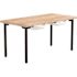 National Public Seating Fixed Designer Table With Butcherblock, 2 Tote, 30x60