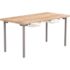 National Public Seating Hd Fixed Designer Table With Butcherblock, 2 Tote, 30x60