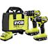 RYOBI One+ HP 18v Brushless Cordless Compact 1/2" Drill And Impact Driver Kit