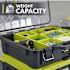 RYOBI Link Small Parts Organizer Tool Box With 10-Compartment Modular