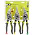 RYOBI Heavy Duty Aviation Snips With Left, Right And Straight Snips, 3 Piece