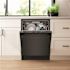 Bosch 800 Series 24 Inch Black Stainless Steel Top Control Tall Tub Dishwasher