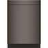 Bosch 800 Series 24 Inch Black Stainless Steel Top Control Tall Tub Dishwasher