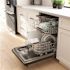 Bosch 100 Series Premium 24 Inch Black Stainless Steel Dishwasher