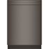 Bosch 100 Series Premium 24 Inch Black Stainless Steel Dishwasher