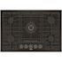 Bosch 800 Series 30 Inch Gas Stove Cooktop In Black With Black Stainless Knobs